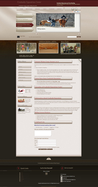 Creekside Equestrian Center: Major Website Updates / Re-structuring, Graphics, Flash animations
